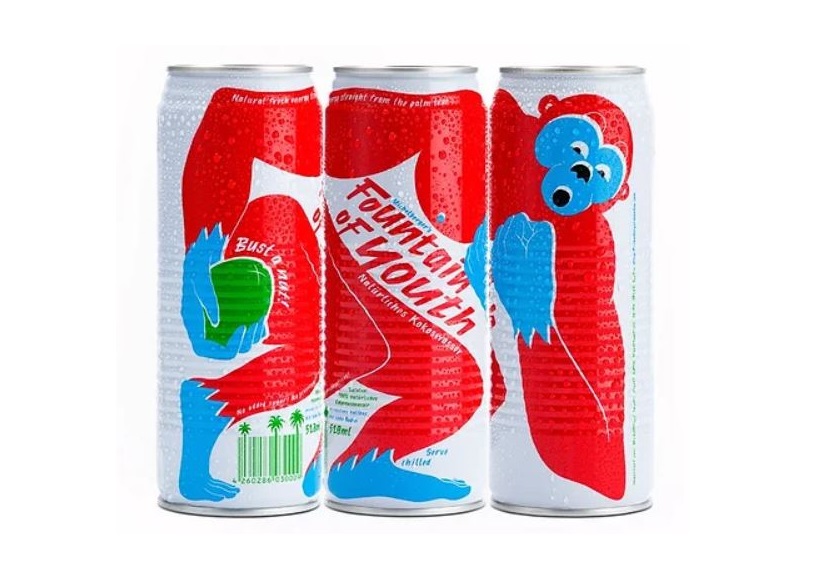 青春泉100%天然椰子水包裝設計